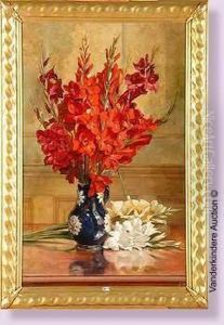 Nature Morte Aux Glaieuls by Jean-Baptiste Coene