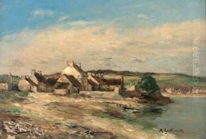 Village En Bord De Mer by Jean-Baptiste Coene