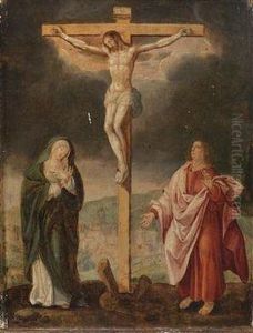 The Crucified Christ With Subsidiaryfigures by Marcellus Coffermans