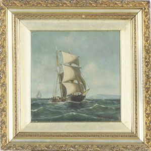 Sailing Off Of Boston by William Henry Coffin