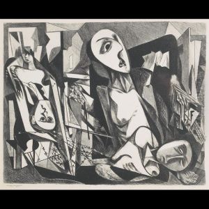 Untitled (cubist Figures In Interior) Untitled (cubist Figures In Interior)