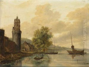 A Riverlandscape by Joseph Cogels
