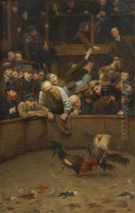 Le Combat De Coqs by Remy Cogghe