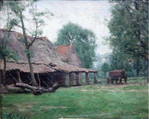 Chaumiere A La Charette by Remy Cogghe