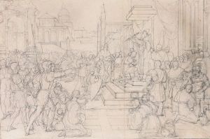 Pope Eugenius Iii Blessing The Arms by Francesco Coghetti