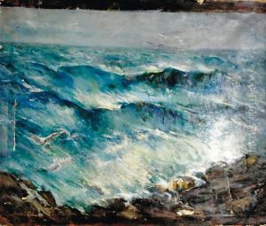 Marine Scene by Isabel M. Cohen