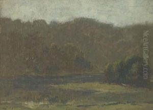River Landscape by Lewis Cohen