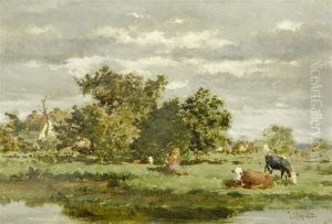 Landscape With Cows And A Cowherd