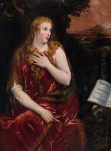 Paesaggio Con Maria Maddalena Penitente by Gillis Coignet