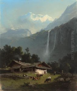 The Staubach Falls, Lauterbrunnen, Switzerland