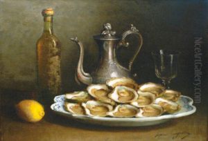 Nature Morte Au Citron, Huitres by Marie Coignet