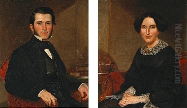 Portraits Of Lady And Gentleman - view 1