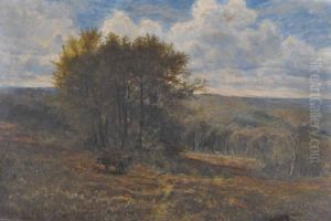 Ponies In The New Forest by Alfred Benjamin Cole