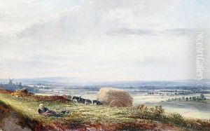 Haymaking by George Vicat Cole