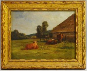Cows In A Pasture by Joseph Foxcroft Cole