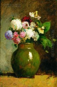 Still Life Of Flowers by Joseph Foxcroft Cole