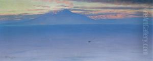 View Of Vesuvius From Capri by Charles Caryl Coleman