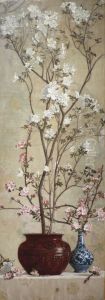 Azaleas And Apple Blossoms by Charles Caryl Coleman