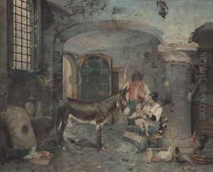 Interno Di Stalla by Francesco Coleman