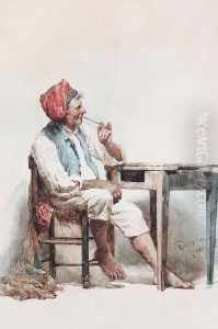 Artisan Smoking A Pipe by Francesco Coleman