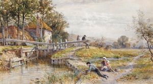 Fishing By The Lock by William Stephen Coleman