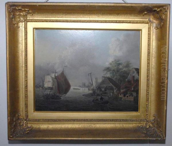 Dutch Canal Scene - view 1