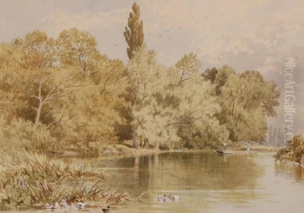 Punt On The Thames At Pangbourne - view 1