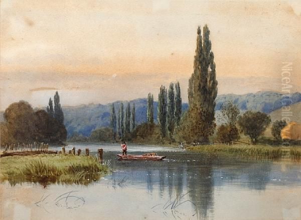 The Thames At Mapledurham From Miller's Island - view 1