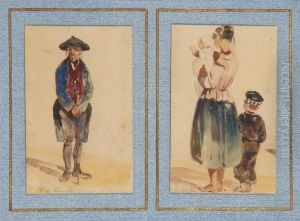 Deux Etudes De Personnages