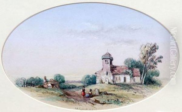 Figures In Rural Landscape - view 1