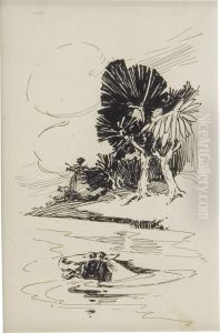 Swimming Horse by Joseph Clement Coll