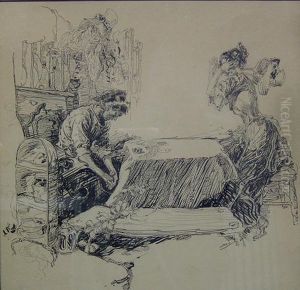 The Fortune Teller by Joseph Clement Coll