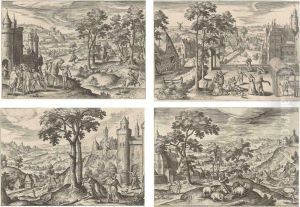 The Story Of The Prodigal Son by Adriaen Collaert