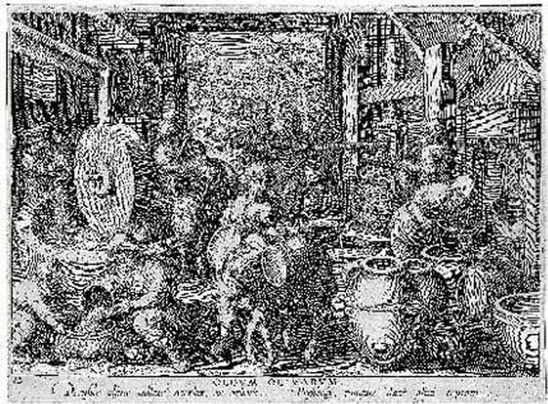 Oleum Olivarum (fabrication De L'huile D'olive). Planche De Nova Reperta. Grave D'apres Stradan. Hollstein 129-148. - view 1