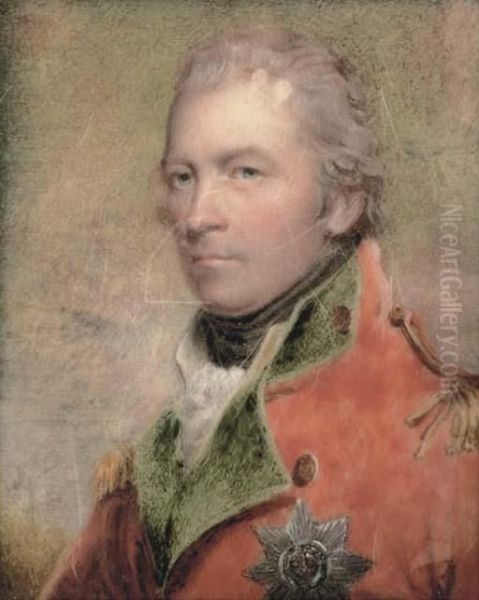Charles Lennox, 4th Duke Of Richmond And Lennox Kg, In Scarlet Coat With Green Facings And Gold Epaulettes, Wearing The Breast-star Of The Order Of The Garter - view 1