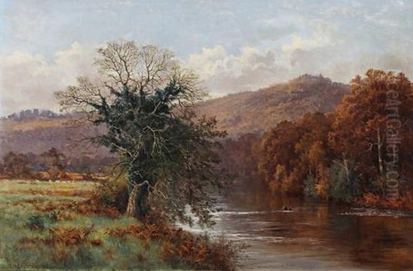 A Wooded River Landscape - view 1