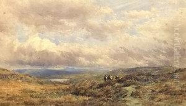Cattle Grazing On The Moors - view 1