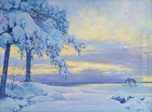 Winter Landscape by Alfred Collin