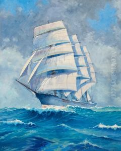 The Training Ship Abraham Rydberg by Alfred Collin