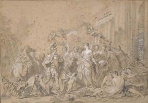 Ruggiero Arriving On Alcina's Island by Hyacinthe Collin de Vermont