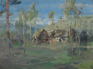 Farm Buildings by Charles John Collings