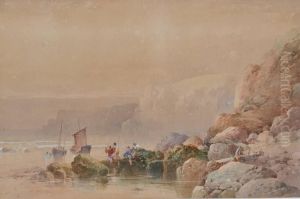 Fisher Folk On The Beach by William Collingwood Smith