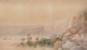 Watercolour,
Coastal Scene by William Collingwood Smith