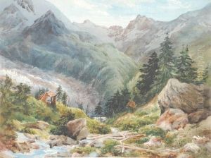 The Outfall Of The Garner Glacier by William Collingwood Smith