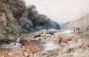 Crossing The Ford by William Collingwood Smith