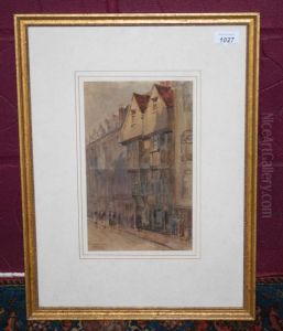Old Houses Wych St Wc by George William Collins