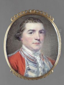Portrait Of Major Malley Brabazon by Samuel Collins