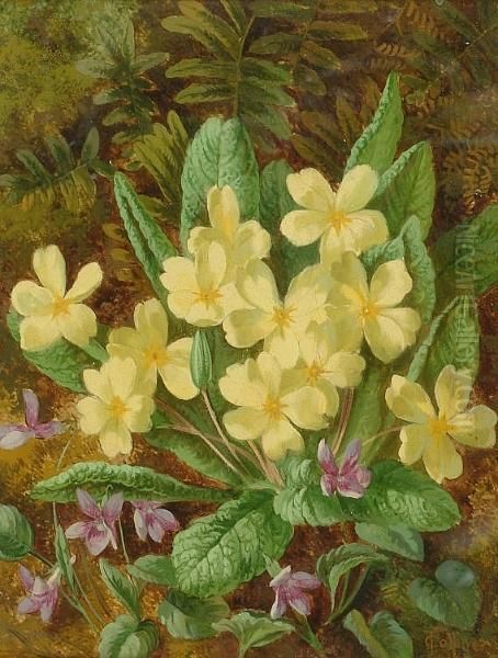 'primroses And Violets' And 'azalea Blooms' - view 1