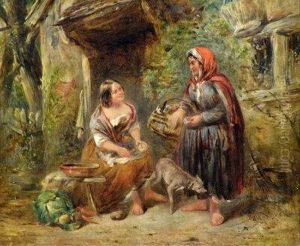 At The Cottage Door by William Collins