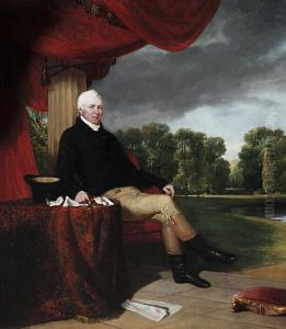 Portrait Of James Campbell Of Hampton Court House by William Collins